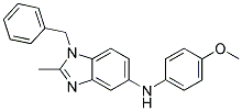 (1-BENZYL-2-METHYL-1H-BENZOIMIDAZOL-5-YL)-(4-METHOXY-PHENYL)-AMINE Struktur