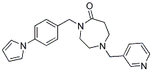 1-(PYRIDIN-3-YLMETHYL)-4-[4-(1H-PYRROL-1-YL)BENZYL]-1,4-DIAZEPAN-5-ONE Struktur