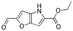 2-FORMYL-4H-FURO[3,2-B]PYRROLE-5-CARBOXYLIC ACID ETHYL ESTER Struktur