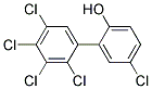 2',3',4',5,5'-PENTACHLORO-2-BIPHENYLOL Struktur