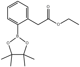 (2-ETHOXYCARBONYLMETHYLPHENYL)BORONIC ACID, PINACOL ESTER Struktur