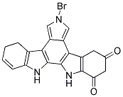 2-BROMO-12,13-DIHYDRO-5H-INDOLO[2,3-A]PYRROLO[3,4-C]CARBAZOLE-5,7(6H)-DIONE Struktur