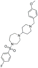 1-[(4-FLUOROPHENYL)SULFONYL]-4-[1-(4-METHOXYBENZYL)PIPERIDIN-4-YL]-1,4-DIAZEPANE Struktur