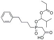 [2-Methyl-1-(1-Oxopropoxy)Propoxy](4-Phenylbutyl)Phosphinyl Acetic Acid Struktur