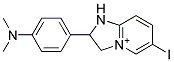 2-(4-DIMETHYLAMINO-PHENYL)-6-IODO-2,3-DIHYDRO-1H-IMIDAZO[1,2-A]PYRIDIN-4-YLIUM Struktur