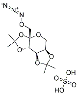 2,3:4,5-Bis-O-(1-Methylethylidene)-Beta-FructopyranoseAzideSulfate Struktur