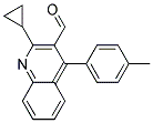 2-Cyclopropyl-4-(4-Methylphenyl)-3-Formylquinoline Struktur