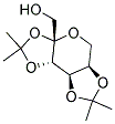 2,3,4,5-Bis-O-(1-Methylethylidene)-beta-D-Fructopyranose Struktur