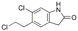 1H-Indol-2-One, 5-Chloroethyl-6-Chloro-1,3-Dihydro Struktur