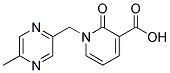 1-[(5-methylpyrazin-2-yl)methyl]-2-oxo-1,2-dihydropyridine-3-carboxylic acid Struktur