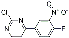 2-Chloro-4-(4-fluoro-3-nitro-phenyl)-pyrimidine Struktur