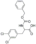 2-{[(benzyloxy)carbonyl]amino}-3-(3,4-dichlorophenyl)propanoic acid Struktur