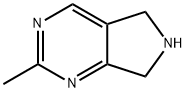 2-methyl-6,7-dihydro-5H-pyrrolo[3,4-d]pyrimidine Struktur