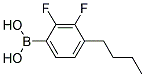 2,3-difluoro-4-n-butylphenylboronic acid Struktur