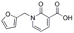 1-(furan-2-ylmethyl)-2-oxo-1,2-dihydropyridine-3-carboxylic acid Struktur