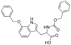 2-{[(benzyloxy)carbonyl]amino}-3-[7-(benzyloxy)-1H-indol-3-yl]propanoic acid Struktur