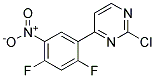 2-Chloro-4-(2,4-difluoro-5-nitro-phenyl)-pyrimidine Struktur