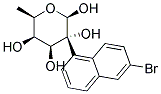 2-(6-BROMONAPHTHYL)-BETA-D-FUCOPYRANOSIDE Struktur