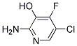 2-AMINO-5-CHLORO-4-FLUORO-3-HYDROXYPYRIDINE Struktur