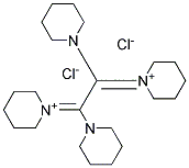 1,1'-(1,2-DIPIPERIDINOETHANEDIYLIDENE)DIPIPERIDINIUMDICHLORIDE Struktur