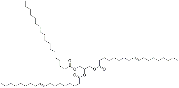 1,2,3-PROPANETRIYLTRIS(TRANS-9-OCTADECENOATE) Struktur