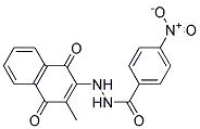 2'-(3-METHYL-1,4-DIOXO-1,4-DIHYDRO-2-NAPHTHYL)-4-NITROBENZOHYDRAZIDE Struktur