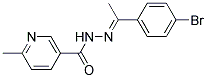 2'-(4-BROMO-A-METHYLBENZYLIDENE)-6-METHYLNICOTINOHYDRAZIDE Struktur