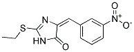 2-ETHYLTHIO-4-(3-NITROBENZYLIDENE)-2-IMIDAZOLIN-5-ONE Struktur