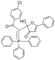 2-[2-(4-CHLOROPHENYL)-2-OXO-1-(1,1,1-TRIPHENYL-LAMBDA~5~-PHOSPHANYLIDENE)ETHYL]-2-HYDROXY-5-PHENYL-2,3-DIHYDROFURAN-3-ONE Struktur