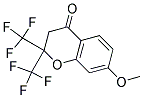 2,2-BIS(TRIFLUOROMETHYL)-7-METHOXYCHROMAN-4-ONE Struktur