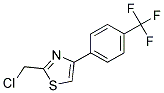 2-(CHLOROMETHYL)-4-[4-(TRIFLUOROMETHYL)PHENYL]-1,3-THIAZOLE Struktur