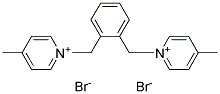 1,1'-[1,2-PHENYLENEBIS(METHYLENE)]BIS[4-METHYL-PYRIDINIUM] DIBROMIDE Struktur