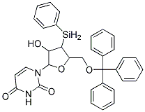 1-(TETRAHYDRO-3-HYDROXY-4-(PHENYLSELANYL)-5-((TRITYLOXY)METHYL)FURAN-2-YL)PYRIMIDINE-2,4(1H,3H)-DIONE Struktur