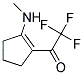 1-(N-METHYLAMINO)-2-TRIFLUOROACETYL-CYCLOPENT-1-ENE Struktur