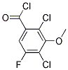 2,4-Dichloro-5-fluoro-3-methoxybenzoyl chloride Struktur