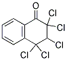 2,2,3,4,4-PENTACHLORO-1,2,3,4-TETRAHYDRONAPHTHALEN-1-ONE, TECH Struktur