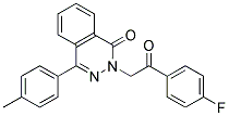 2-[2-(4-FLUORO-PHENYL)-2-OXO-ETHYL]-4-P-TOLYL-2H-PHTHALAZIN-1-ONE Struktur