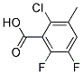 2-CHLORO-5,6-DIFLUORO-3-METHYL-BENZOIC ACID Struktur