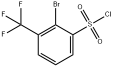 2-BROMO-3-(TRIFLUOROMETHYL)BENZENESULFONYLCHLORIDE Struktur