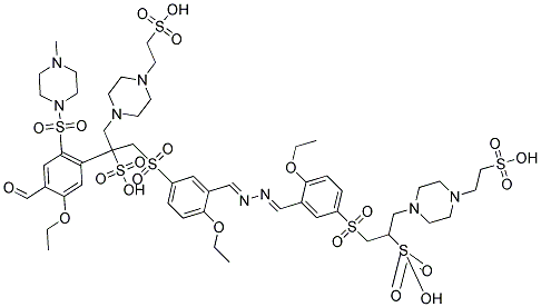 2-ETHOXY-5-(4-METHYLPIPERAZINE-1-SULFONYL)BENZALDEHYDE (1-[(4-ETHOXY-3-FORMYLPHENYL)SULFONYL]-4-METHYLPIPERAZINE) Struktur