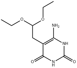 2,4-DIHYDROXY-6-AMINO-5-DIETHOXYETHYLPYRIMIDINE Struktur