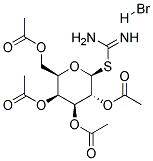 2-(2,3,4,6-TETRA-O-ACETYL-B-D-GALACTOPYRANOSYL)THIOPSEUDOUREA, HYDROBROMIDE Struktur