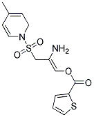 2-AMINO-1-AZA-3-[(4-METHYLPHENYL)SULPHONYL]PROP-1-ENYL THIOPHENE-2-CARBOXYLATE Struktur