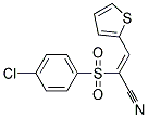 2-[(4-CHLOROPHENYL)SULPHONYL]-3-(2-THIENYL)ACRYLONITRILE Struktur