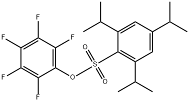 2,3,4,5,6-PENTAFLUOROPHENYL 2,4,6-TRIISOPROPYLBENZENESULPHONATE Struktur