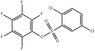 2,3,4,5,6-PENTAFLUOROPHENYL 2,5-DICHLOROBENZENESULPHONATE Struktur