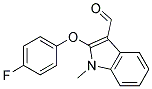 2-(4-FLUOROPHENOXY)-1-METHYL-1H-INDOLE-3-CARBOXALDEHYD Struktur