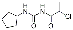 2-CHLORO-N-[(CYCLOPENTYLAMINO)CARBONYL]PROPANAMIDE Struktur