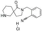 2-((1-OXO-2,7-DIAZASPIRO[4.5]DECAN-2-YL)METHYL)BENZONITRILE HYDROCHLORIDE Struktur