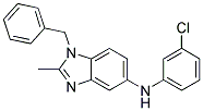 (1-BENZYL-2-METHYL-1H-BENZOIMIDAZOL-5-YL)-(3-CHLORO-PHENYL)-AMINE Struktur